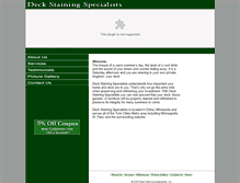 Tablet Screenshot of deckstainingspecialists.com